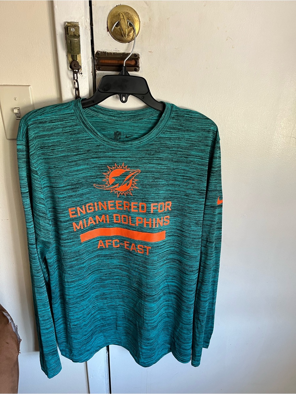 Miami Dolphins Nike men’s NFL sideline LS tee L